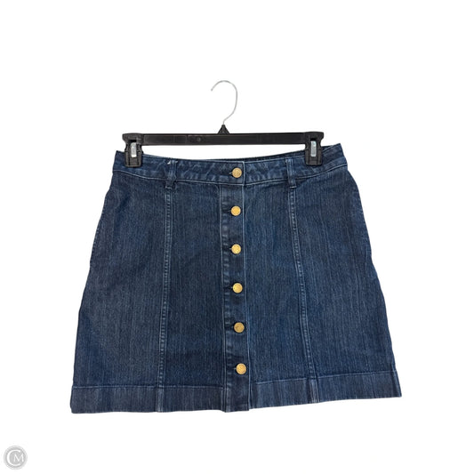 Skirt Designer By Michael Kors In Blue Denim, Size: 8