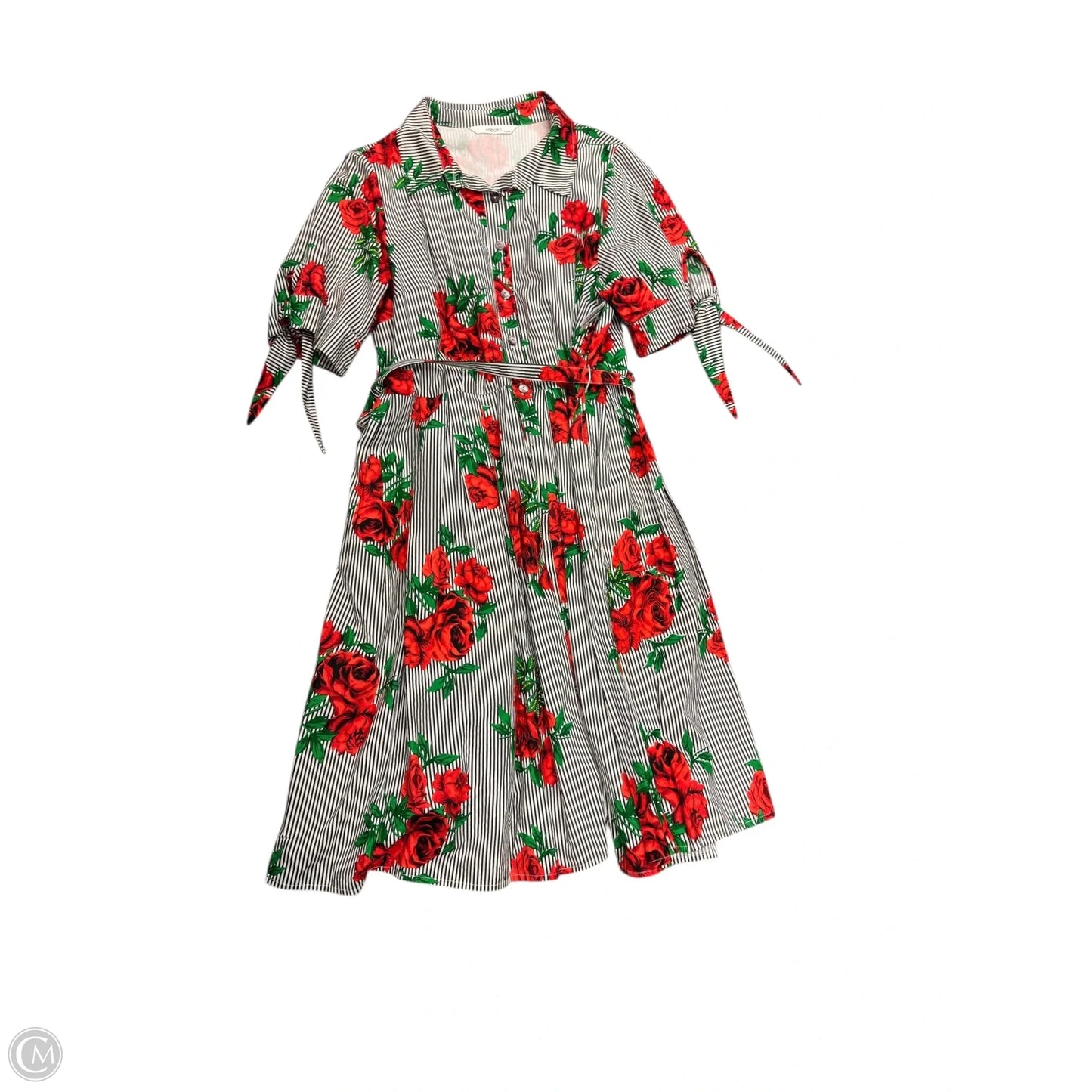 Dress Casual Maxi By Eshakti In Floral Print, Size: 22