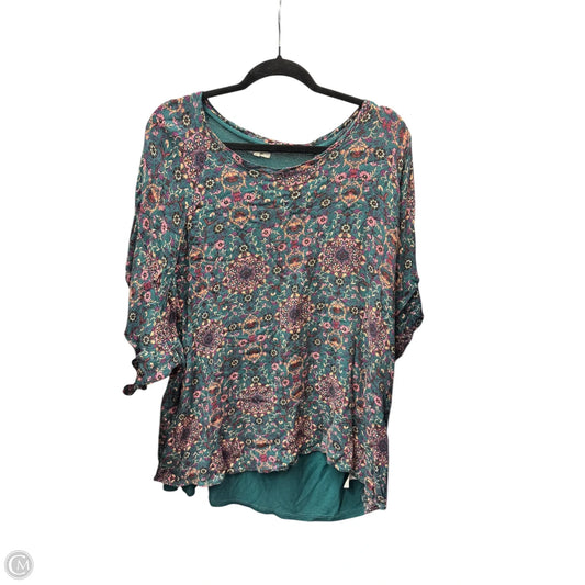 Top Short Sleeve By Maurices In Multi-colored, Size: 4x