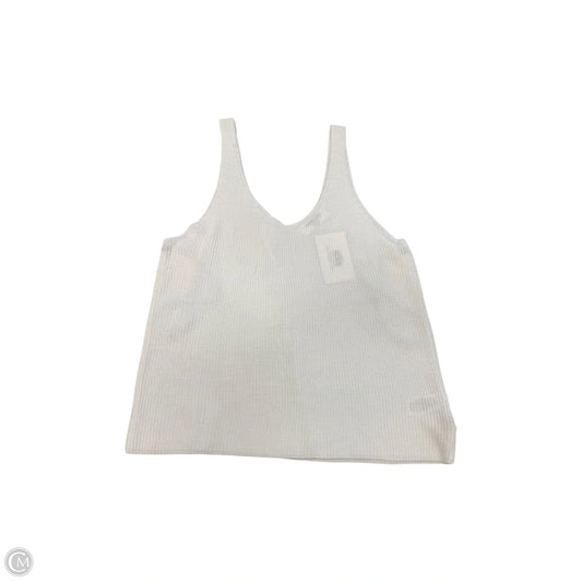 Top Sleeveless By Double Zero In White, Size: L