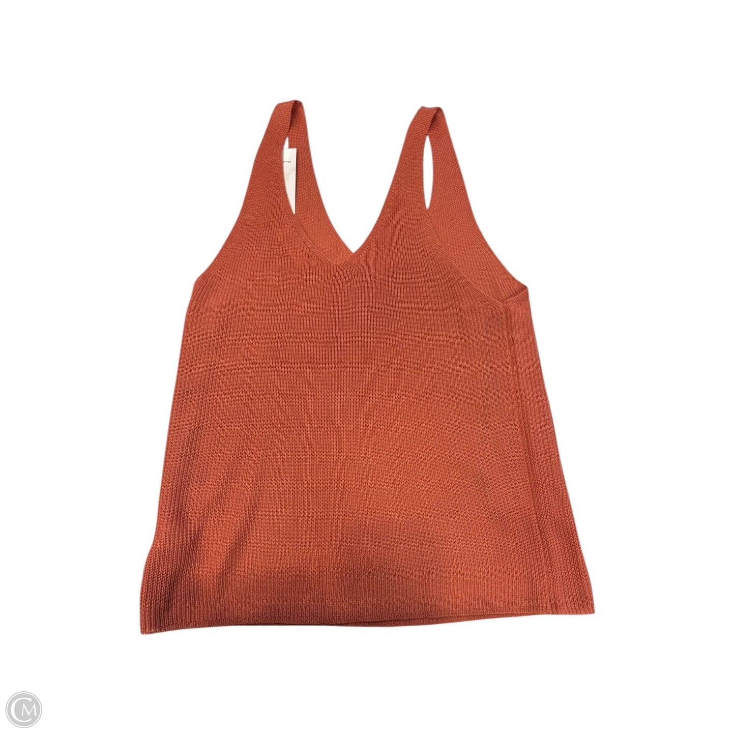 Top Sleeveless By Double Zero In Orange, Size: L